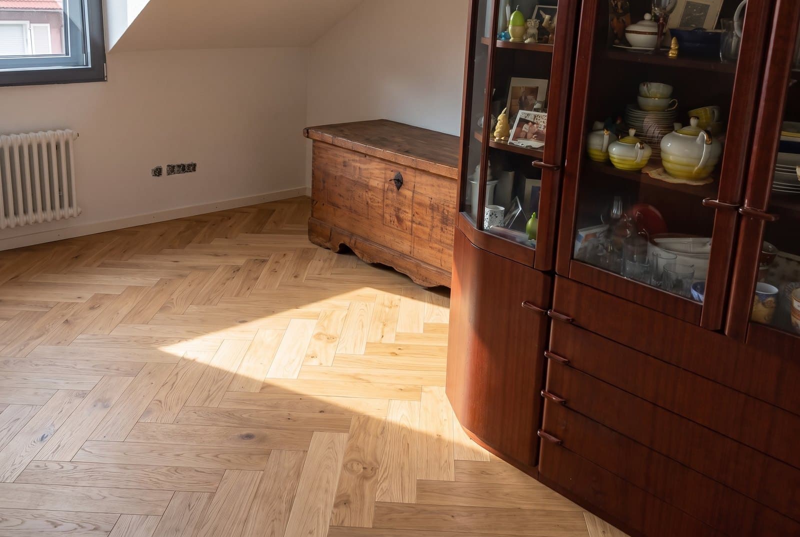 Eiche Sandstone, mit KI in den Raum von Aus einem Kundenraum gerechnet