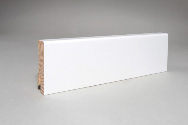 Sockelleiste 16x58x2400 mm weiß lackiert (4,56€/lfm)