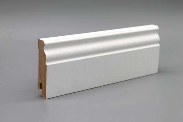 Sockelleiste 19x70x2400 mm alt Berliner Leiste weiß foliert (5,39€/lfm)